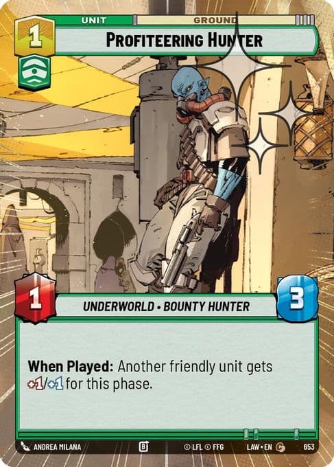 Profiteering Hunter (Hyperspace Foil)