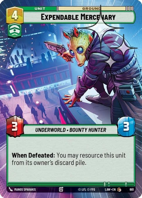 Expendable Mercenary (Hyperspace Foil)