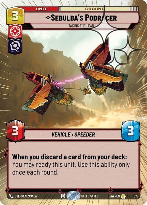 Sebulba's Podracer - Taking the Lead (Hyperspace Foil)