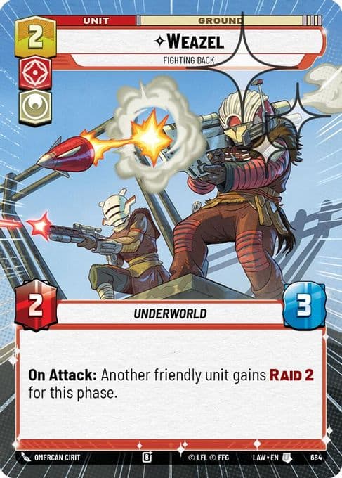Weazel - Fighting Back (Hyperspace Foil)