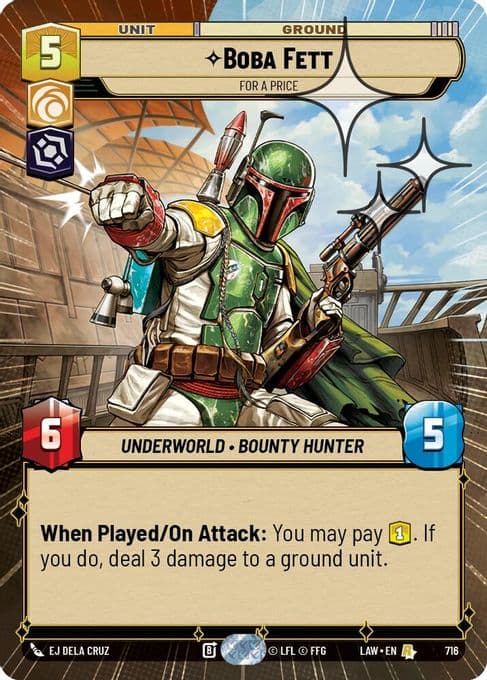 Boba Fett - For a Price (Hyperspace Foil)