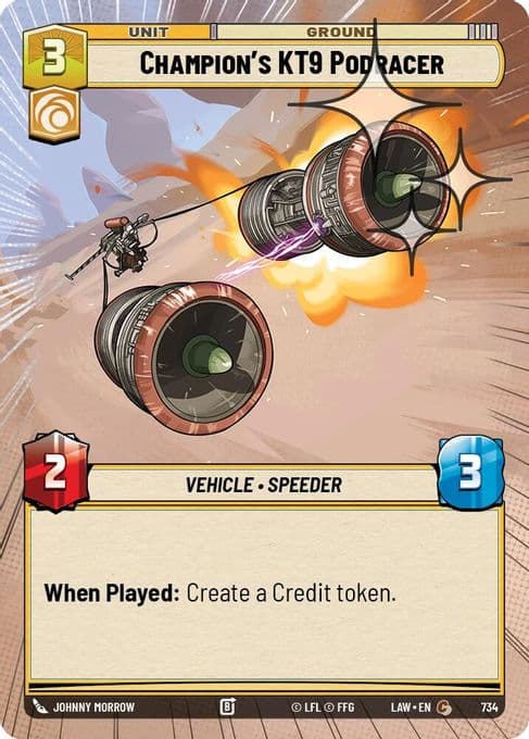 Champion's KT-9 Podracer (Hyperspace Foil)