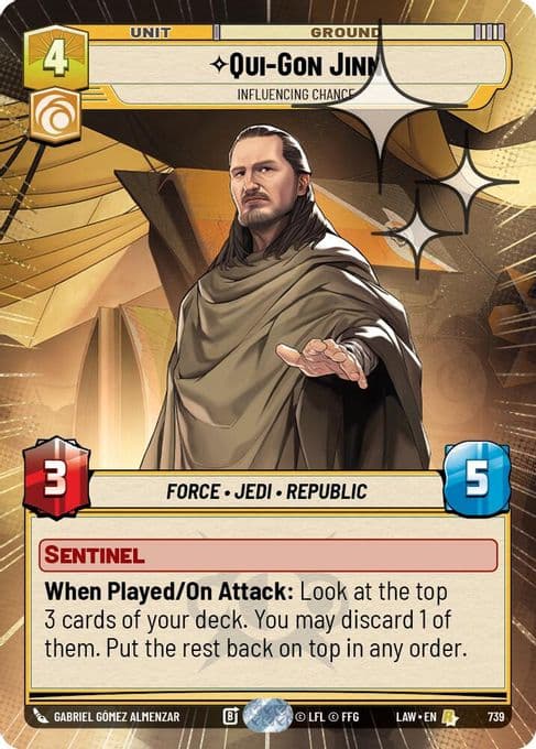 Qui-Gon Jinn - Influencing Chance (Hyperspace Foil)