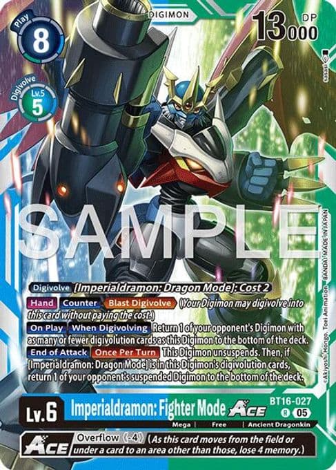 Imperialdramon: Fighter Mode ACE - BT16-027 (Reprint)