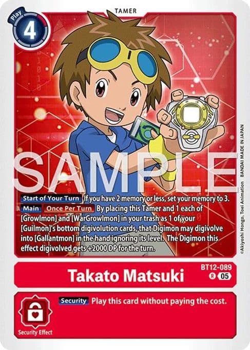 Takato Matsuki - BT12-089 (Reprint)