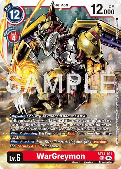 WarGreymon - BT14-101 (Reprint)