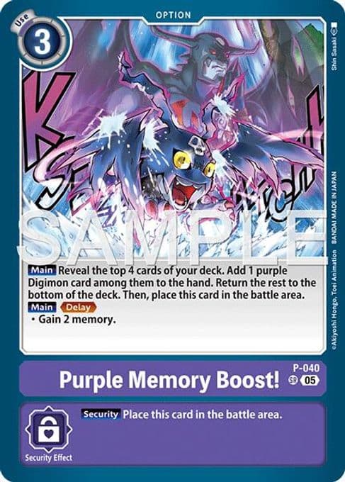 Purple Memory Boost! (Reprint)