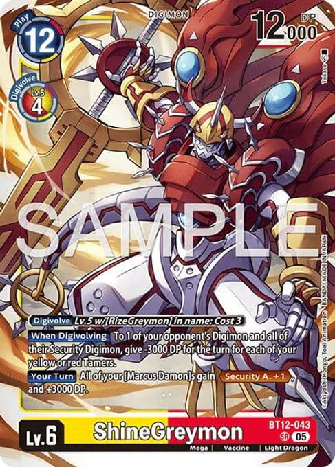 ShineGreymon - BT12-043 (Reprint)