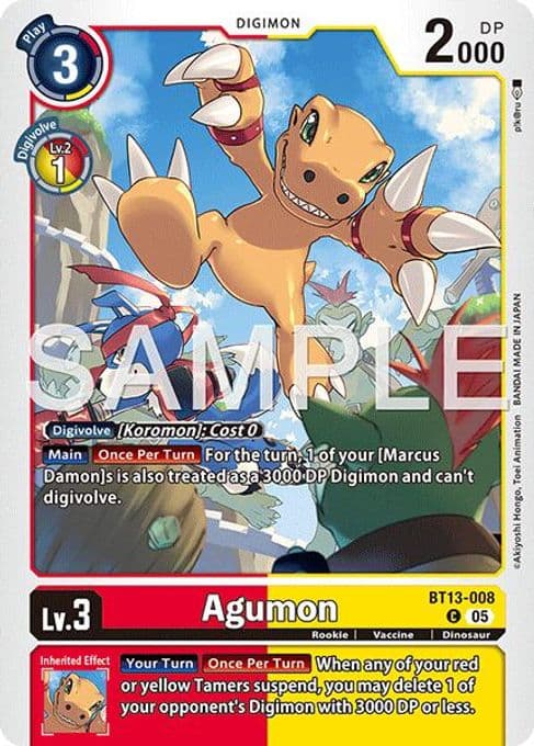 Agumon - BT13-008 (Reprint)
