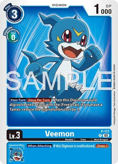 Veemon - P-117 (Reprint)