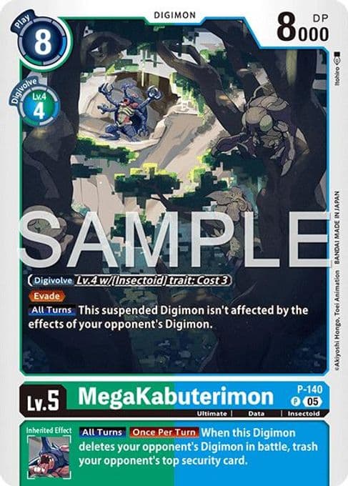 MegaKabuterimon P-140 (Reprint)