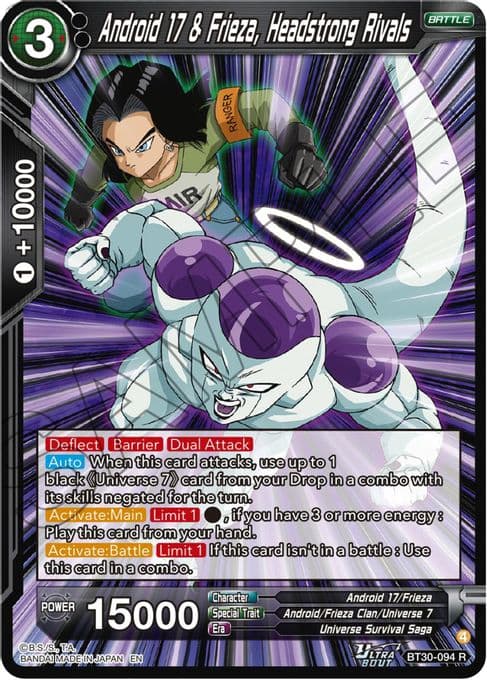 Android 17 & Frieza, Headstrong Rivals