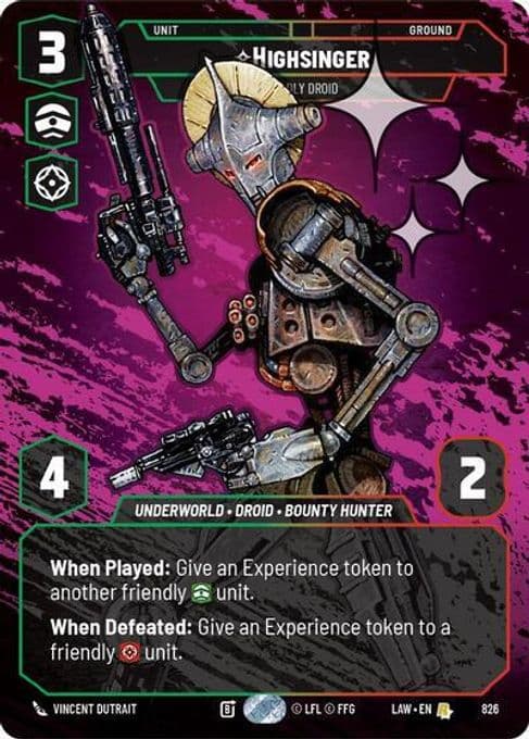 Highsinger - Deadly Droid (Prestige Foil)