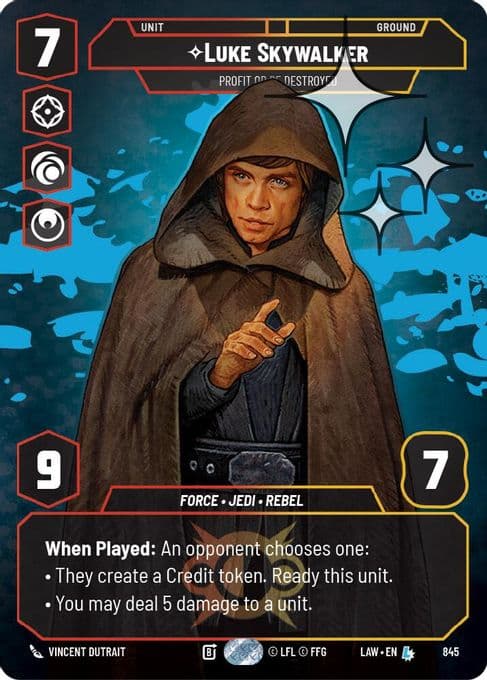 Luke Skywalker - Profit or Be Destroyed (Prestige Foil)