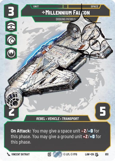 Millennium Falcon - Dodging Patrols (Prestige Foil)