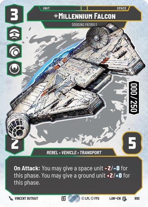 Millennium Falcon - Dodging Patrols (Serialized)