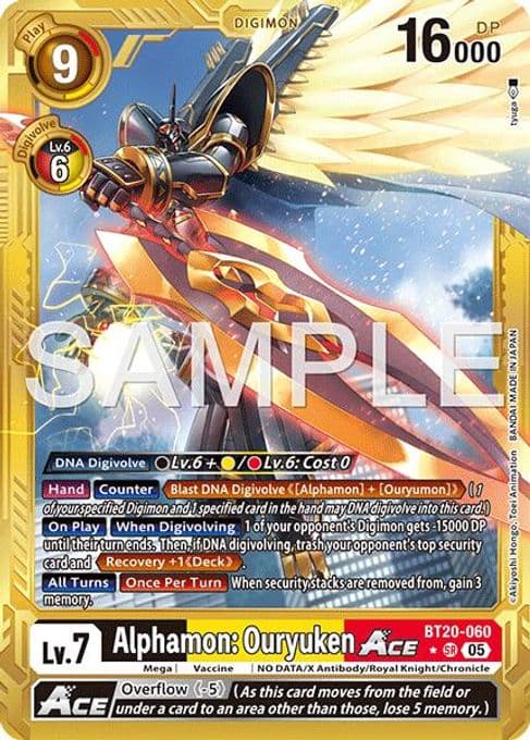 Alphamon: Ouryuken ACE (Gold Border)