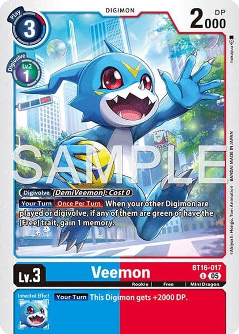 Veemon - BT16-017 (Reprint)