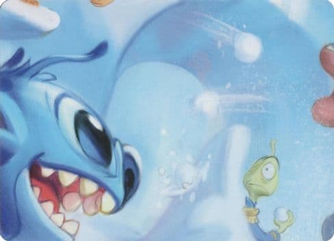 Winterspell Snowball Fight Puzzle Insert (Middle Center)