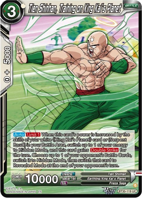 Tien Shinhan, Training on King Kai's Planet