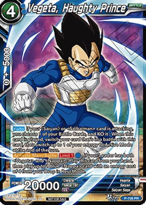 Vegeta, Haughty Prince (Ultra-Bout Series Tournament Pack Vol.2)