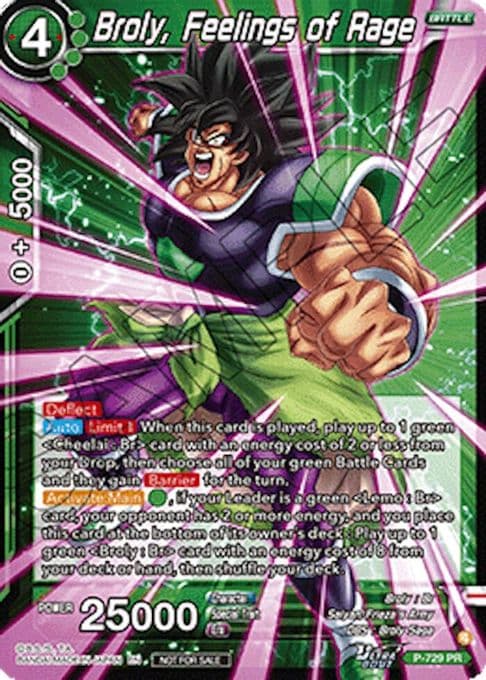 Broly, Feelings of Rage (Ultra-Bout Series Tournament Pack Vol.2)