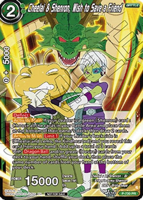 Cheelai & Shenron, Wish to Save a Friend (Ultra-Bout Series Tournament Pack Vol.2)