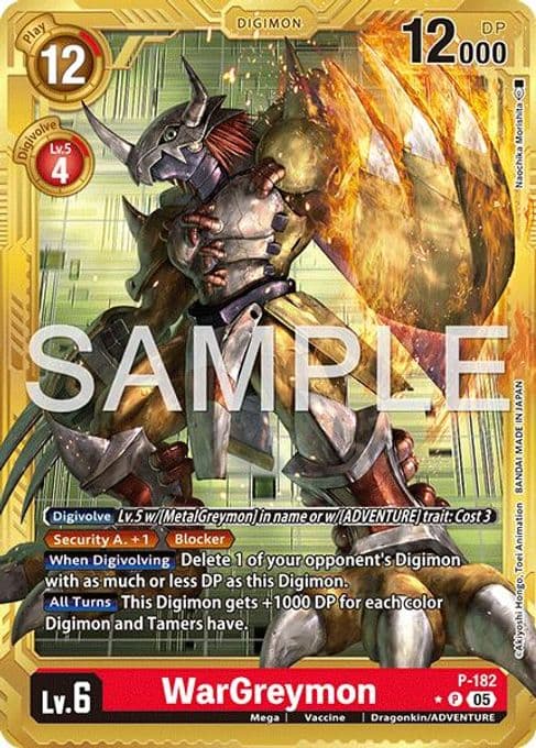 WarGreymon - P-182 (Gold Border)
