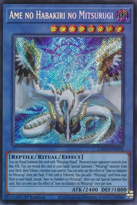 Ame no Habakiri no Mitsurugi (Secret Rare)