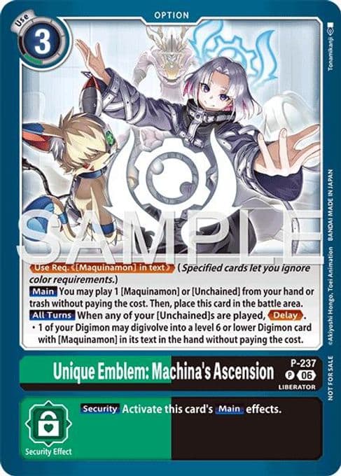 Unique Emblem: Machina's Ascension (Store Tournament 2026 Vol. 2 Participation Pack)