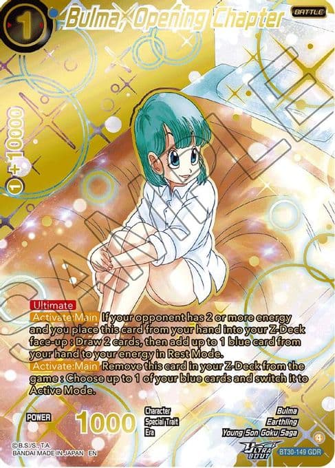 Bulma, Opening Chapter (GDR)