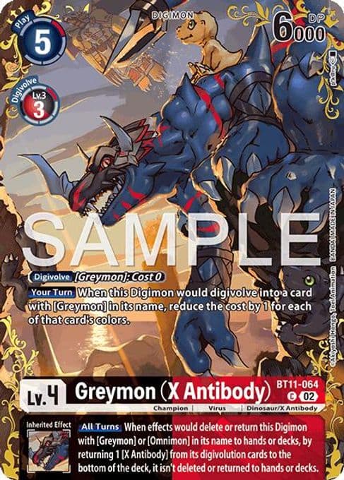 Greymon (X Antibody) - BT11-064 (Alternate Art)