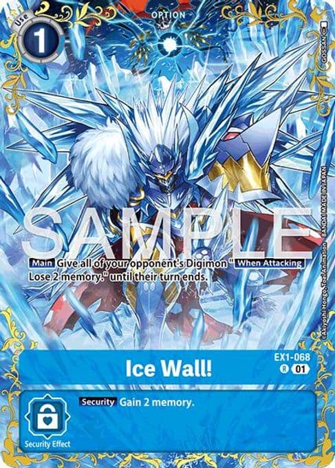 Ice Wall! - EX1-068 (Alternate Art)