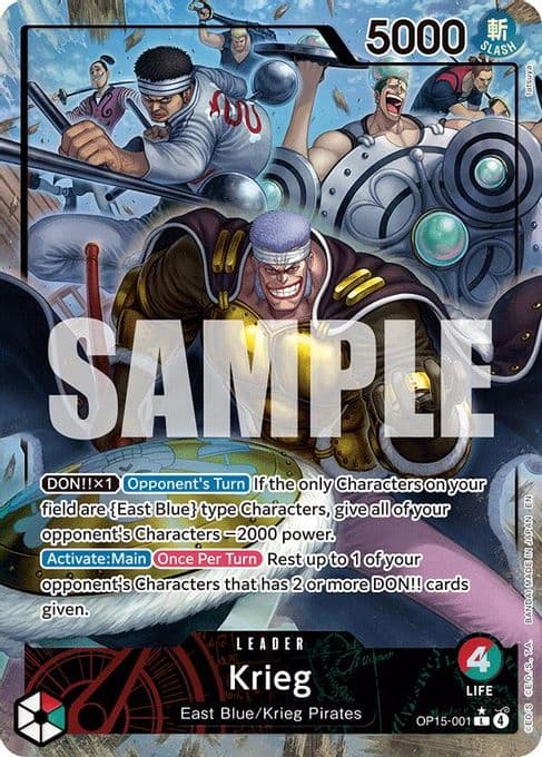 Krieg (OP15-001) (Alternate Art)