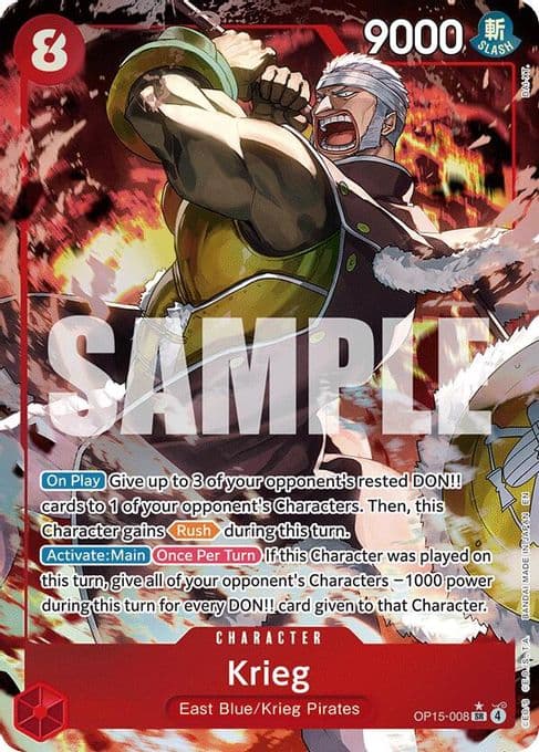 Krieg (OP15-008) (Alternate Art)