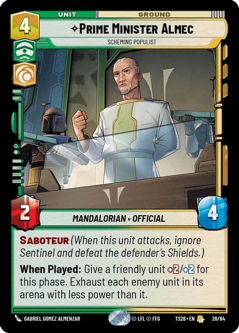 Prime Minister Almec - Scheming Populist
