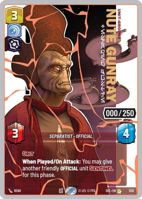 Nute Gunray - Escaping Justice (Serialized) (Rose Gold)