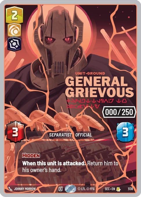 General Grievous - Scuttling to Safety (Serialized) (Rose Gold)