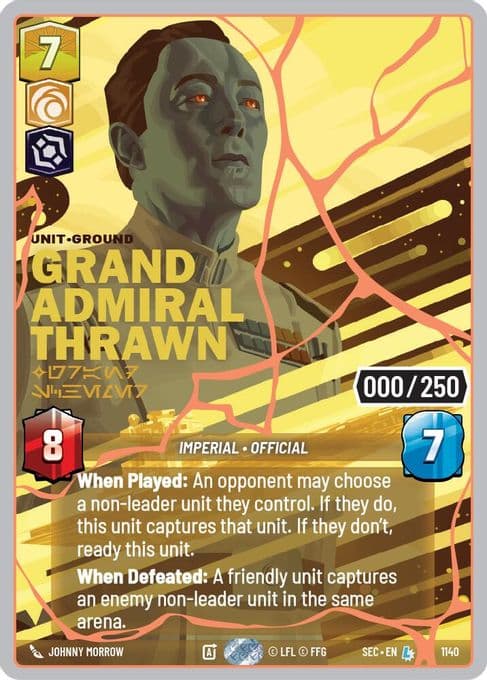 Grand Admiral Thrawn - Grand Schemer (Serialized) (Rose Gold)