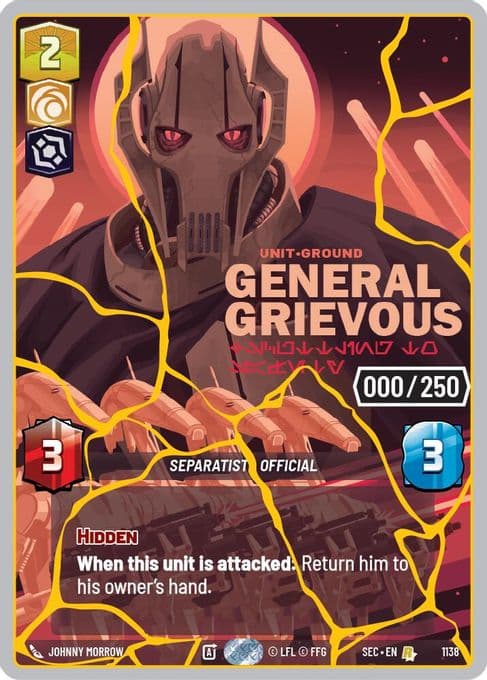General Grievous - Scuttling to Safety (Serialized) (Gold)