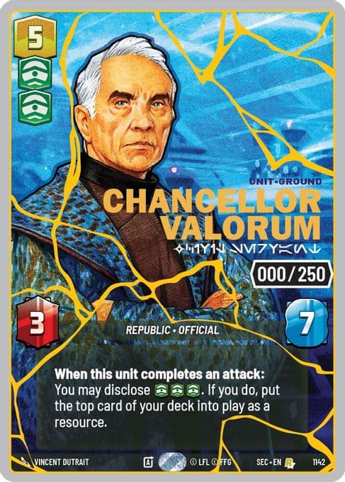 Chancellor Valorum - Civil Servant (Serialized) (Gold)