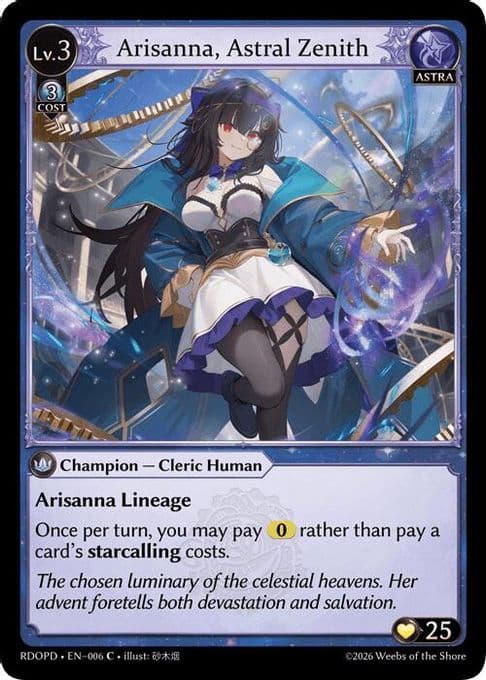 Arisanna, Astral Zenith