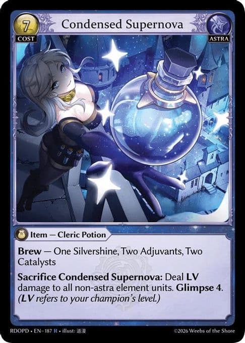 Condensed Supernova