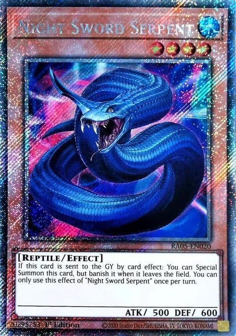 Night Sword Serpent (Platinum Secret Rare)