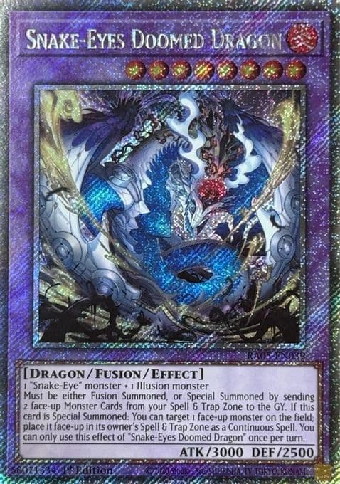 Snake-Eyes Doomed Dragon (Platinum Secret Rare)