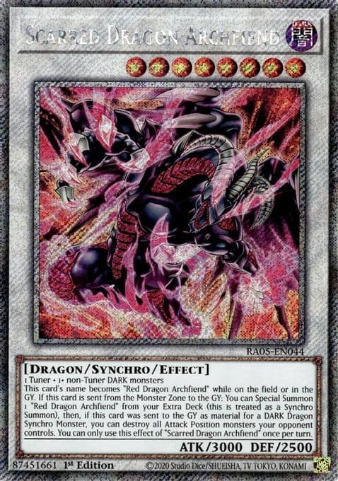 Scarred Dragon Archfiend (Platinum Secret Rare)