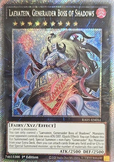 Laevatein, Generaider Boss of Shadows (Platinum Secret Rare)