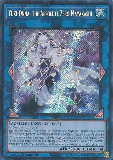 Yuki-Onna, the Absolute Zero Mayakashi (Secret Rare)