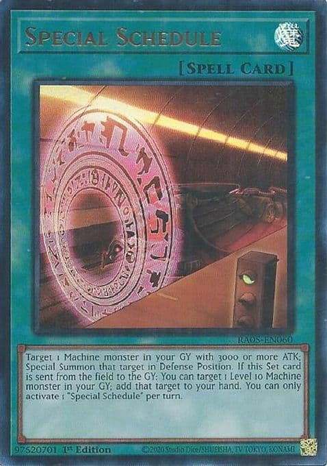 Special Schedule (Ultra Rare)