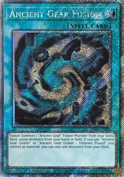 Ancient Gear Fusion (Platinum Secret Rare)